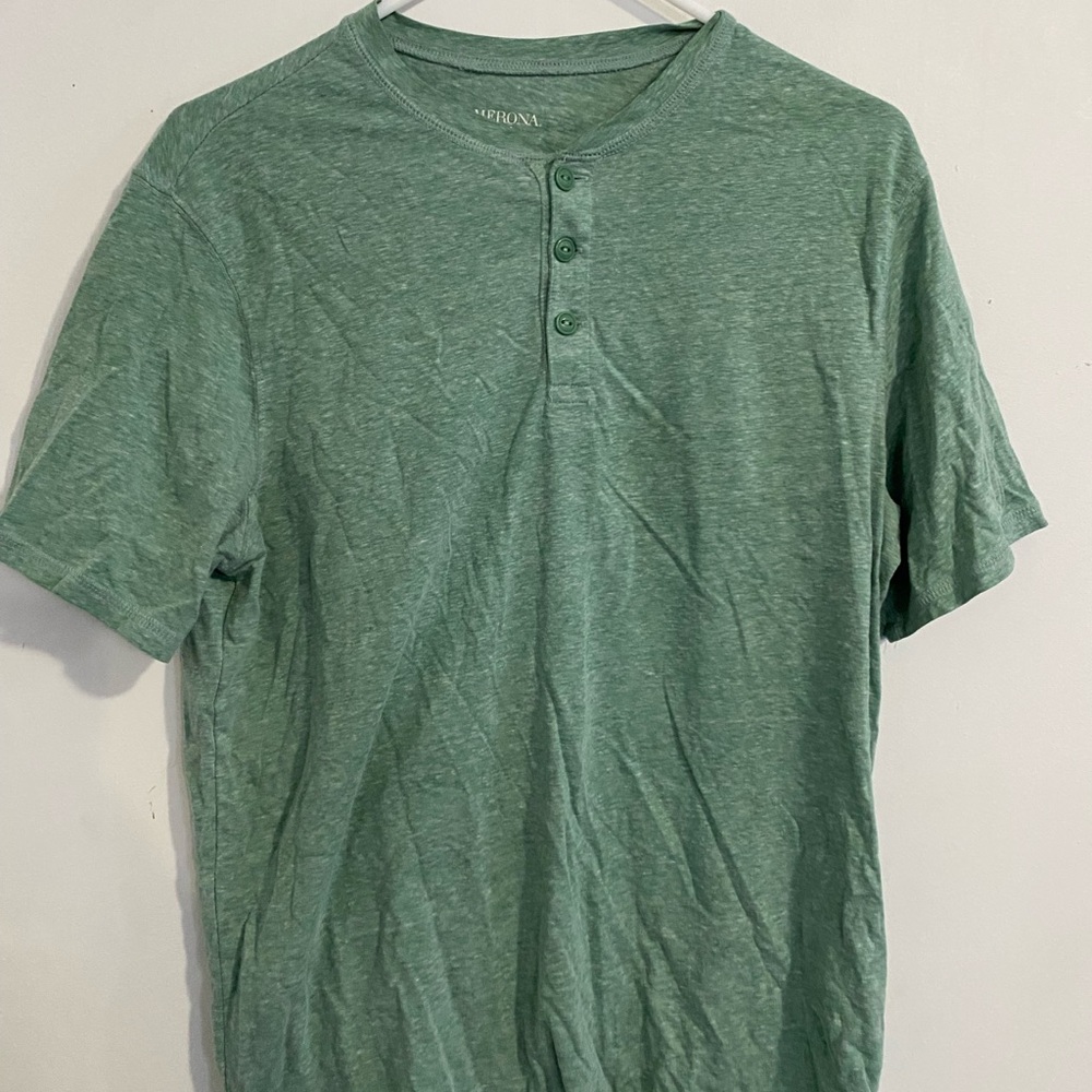 Green Henley Shirt